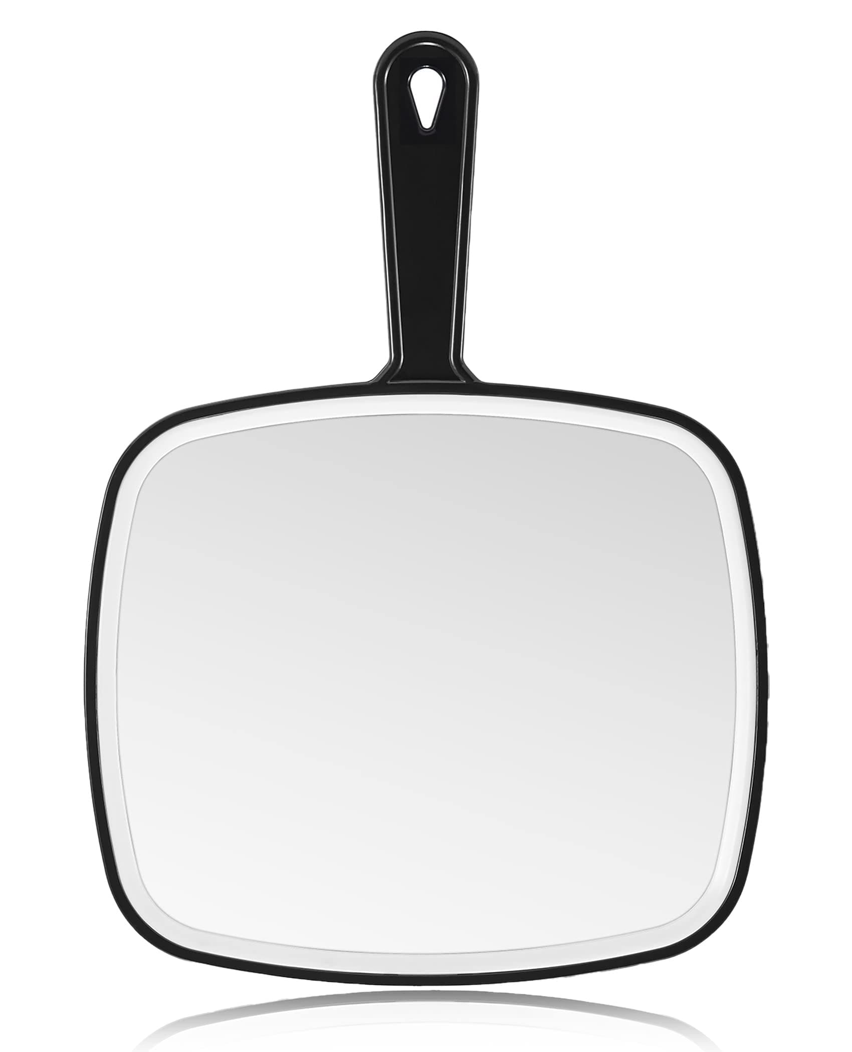 Large Hand Mirror, Handheld Mirror with Handle, Salon Mirror for Barber Hairdressing (12.4" x 9")