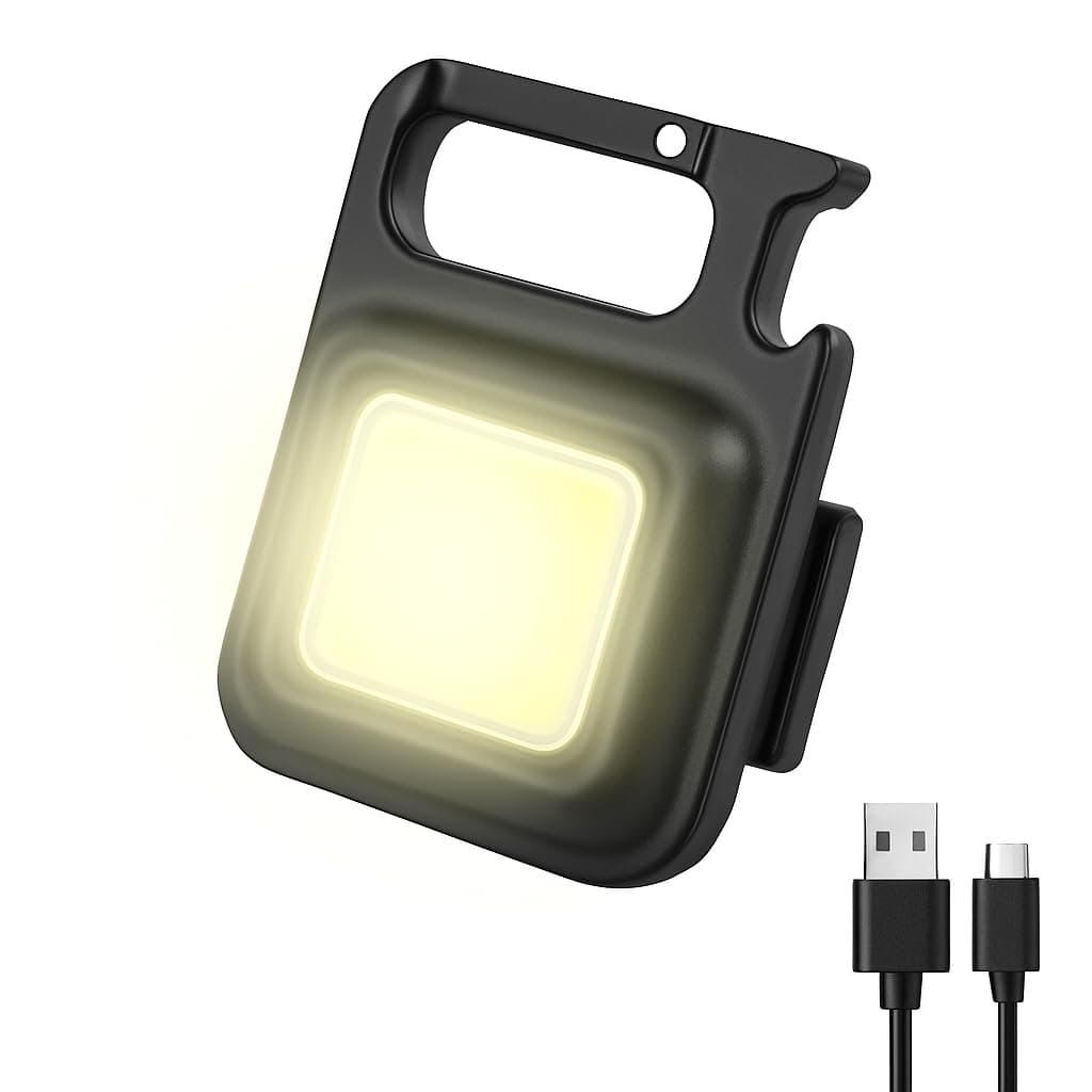 Fitto Portable Rechargeable Mini Emergency Light – Compact, Energy-Efficient LED Light for Power Outages, Camping, Travel, and Outdoor Use – Long Battery Life, Lightweight & Convenient Design