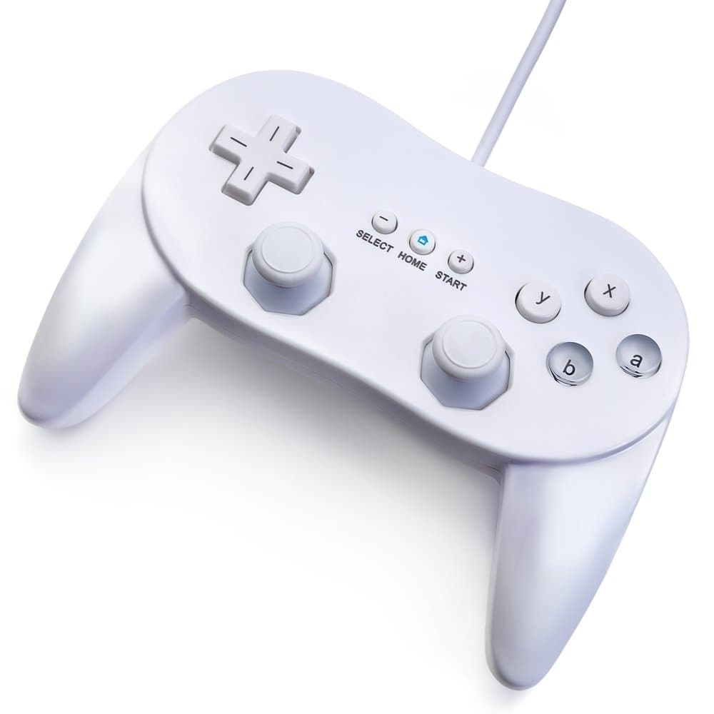 JEINDEER Classic Controller Pro for Nintendo Wii (White)
