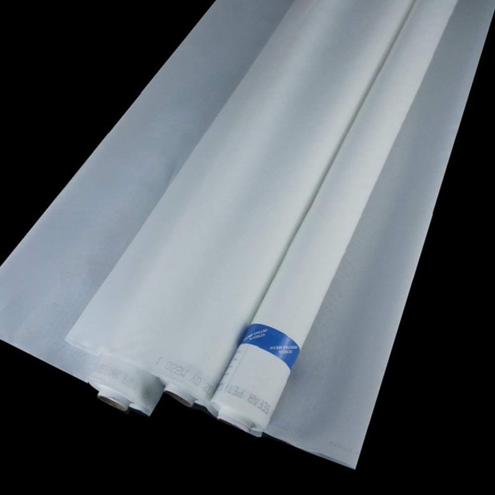 1 Yard 200 Mesh White Color Count Silk Screen Printing Mesh Fabric Polyester White Material
