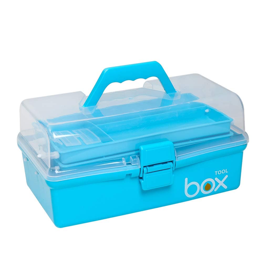 Art Supply Craft Storage Tool Box, Multipurpose Portable Handled Organizer Storage Box for Quilling,Sewing & Bead Collections