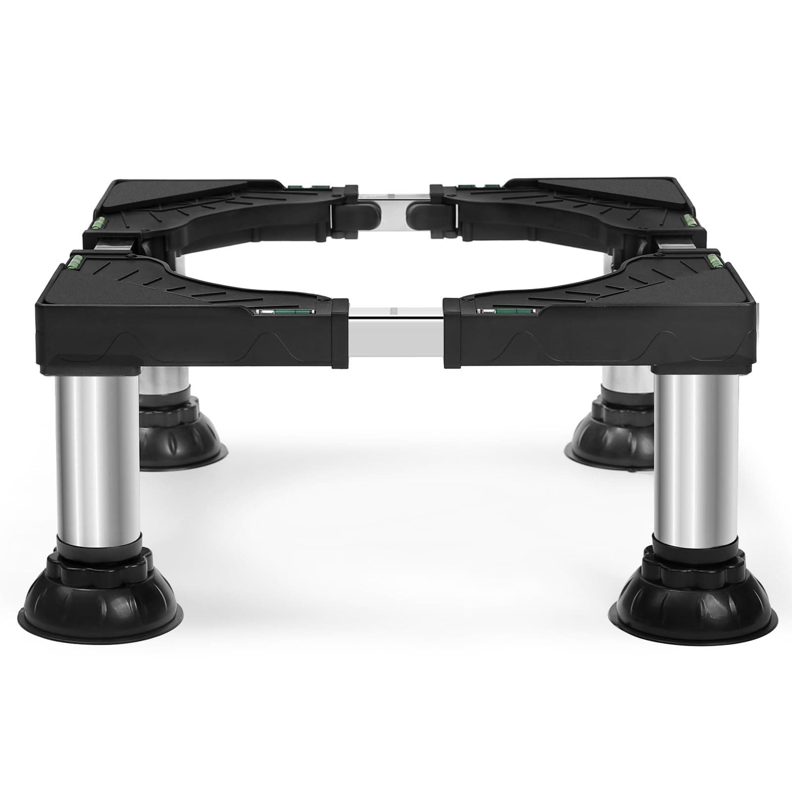 Nefish Mini Fridge Stand Height 7"-8.4" Adjustable Washer and Dryer Stand with 4 Strong Feet Heavy Duty Washing Machine Stand Base Laundry Pedestal Universal Platform for Home 16-24 Inch Appliance