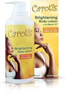 Skin Brightening Lotion - 13.5 Fl oz / 400ml |For Body, Knees, Elbows, Hands, with Carrot Oil and Vitamin A