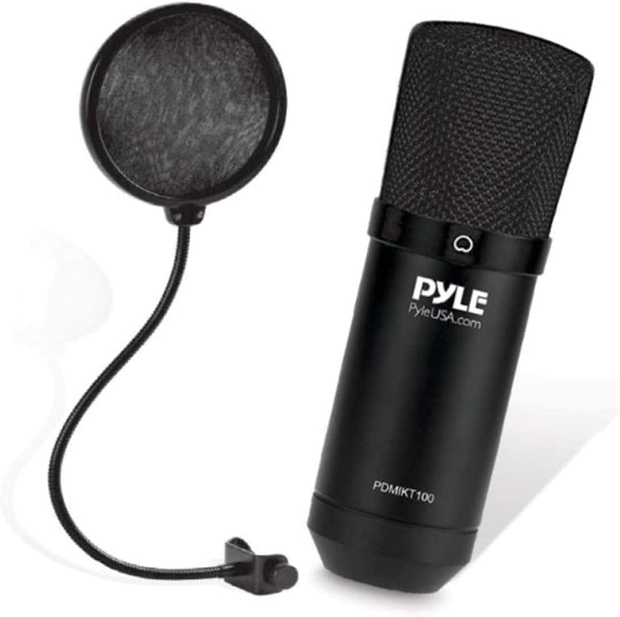 USB Microphone Kit, Cardioid Condenser Mic with Desktop Stand, Ideal for Gaming, Streaming, Podcasting, Studio, YouTube, Works with Windows, Mac, Linux - PDT100