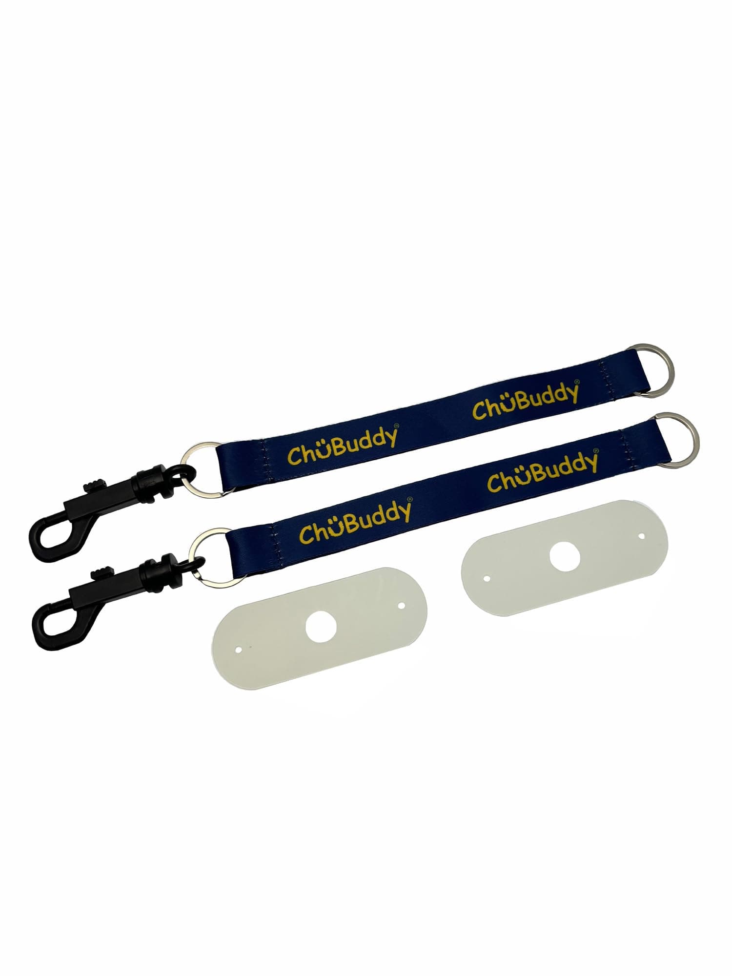 Chewy Holders Set of 2-2 Navy tether-bracelets and 2 natural straps