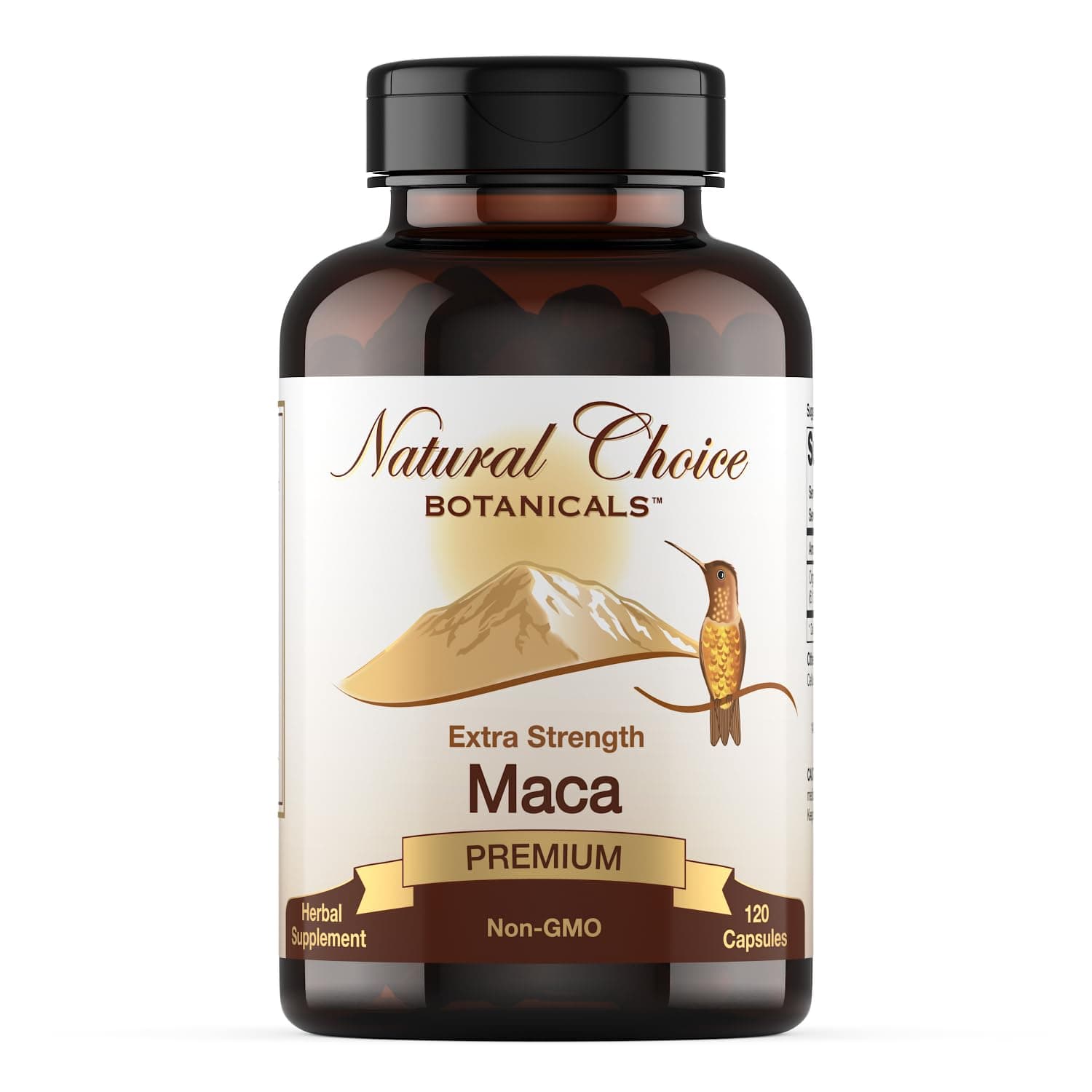 Organic Maca Root Capsules (High Potency), Non-GMO Verified Supplement - 120 Capsules, 2 Month Supply
