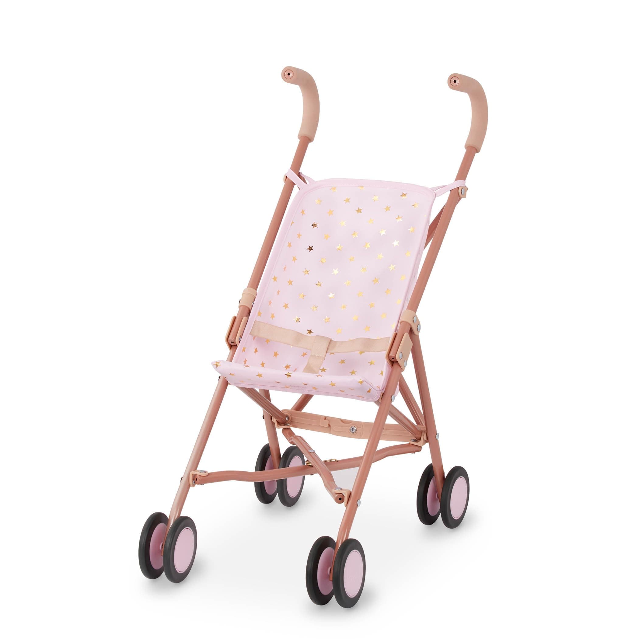 LullaBaby – 14-Inch Doll Stroller – Foldable Frame – Star – Print Design – Baby Accessories – Pretend Play 2+ Years