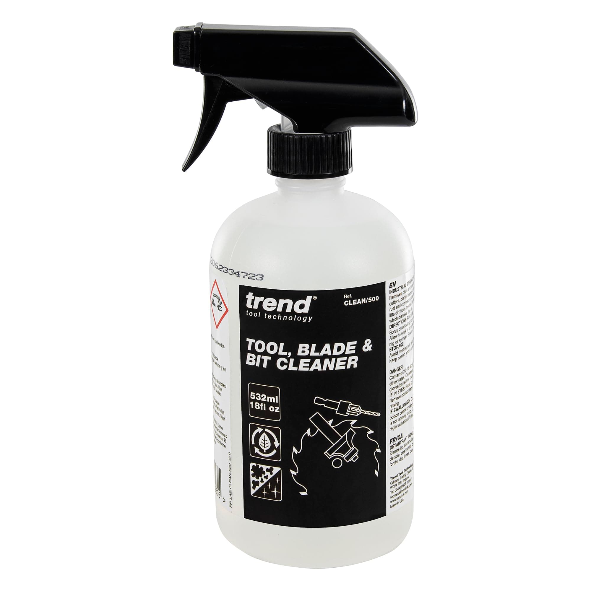Trend Tool & Bit Cleaner, 18 fl oz, CLEAN/500