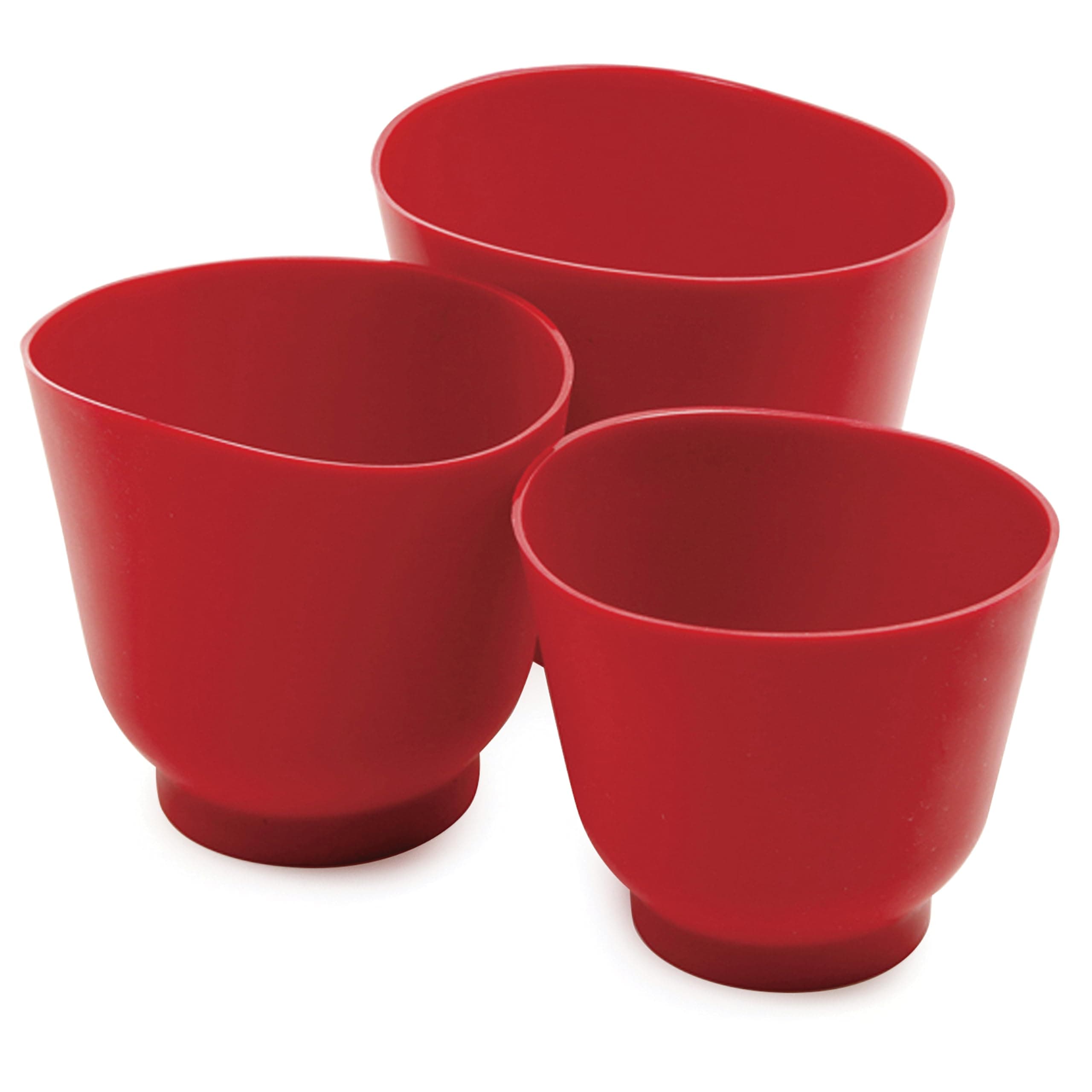 Silicone Bowl Set 3 Piece Red 1019R