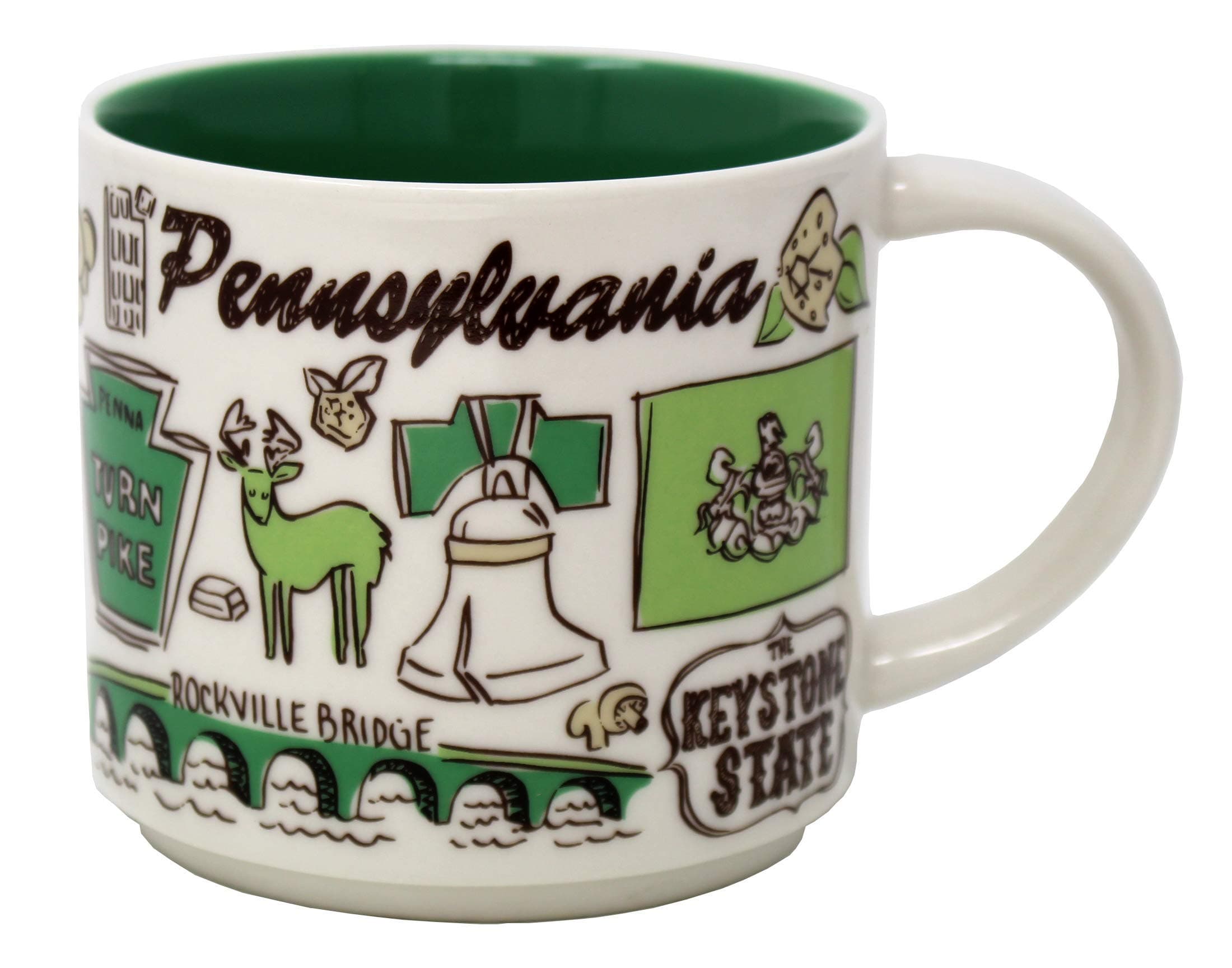 Ceramic Been There Series Pennsylvania Mug, 14 Oz