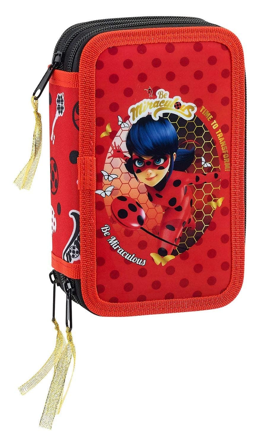 Ladybug "Sparkle" Official School Pencil Case, 36 Items Included