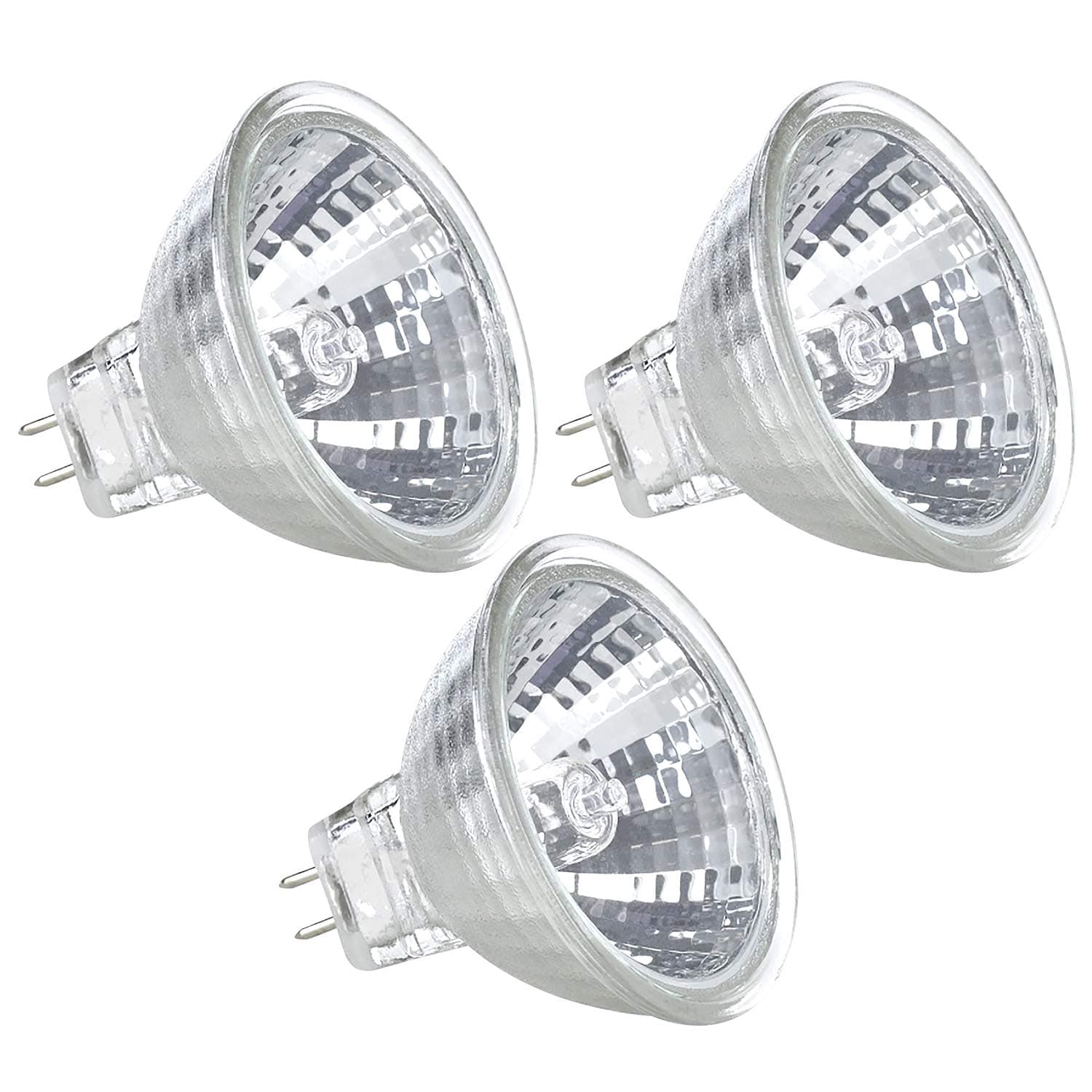 MR16 Halogen Spot Light Bulb Down Reflector Lamp 10W 12V Ceiling Mount Spotlight Track Landscape Malibu Decorative Accent Lighting High Richer Vivid Color GU5.3 2 Pin 10 Watt 12 Volt Dimmable I 3 Pack