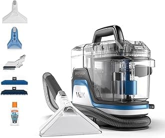 Vax SpotWash Home Duo Spot Cleaner, Stain, Car, Upholstery, Sofa and Carpet Cleaning Machine, Included Pet Tool and Antibacterial Solution Removes Spills, White/Blue, CDSW-MPXP