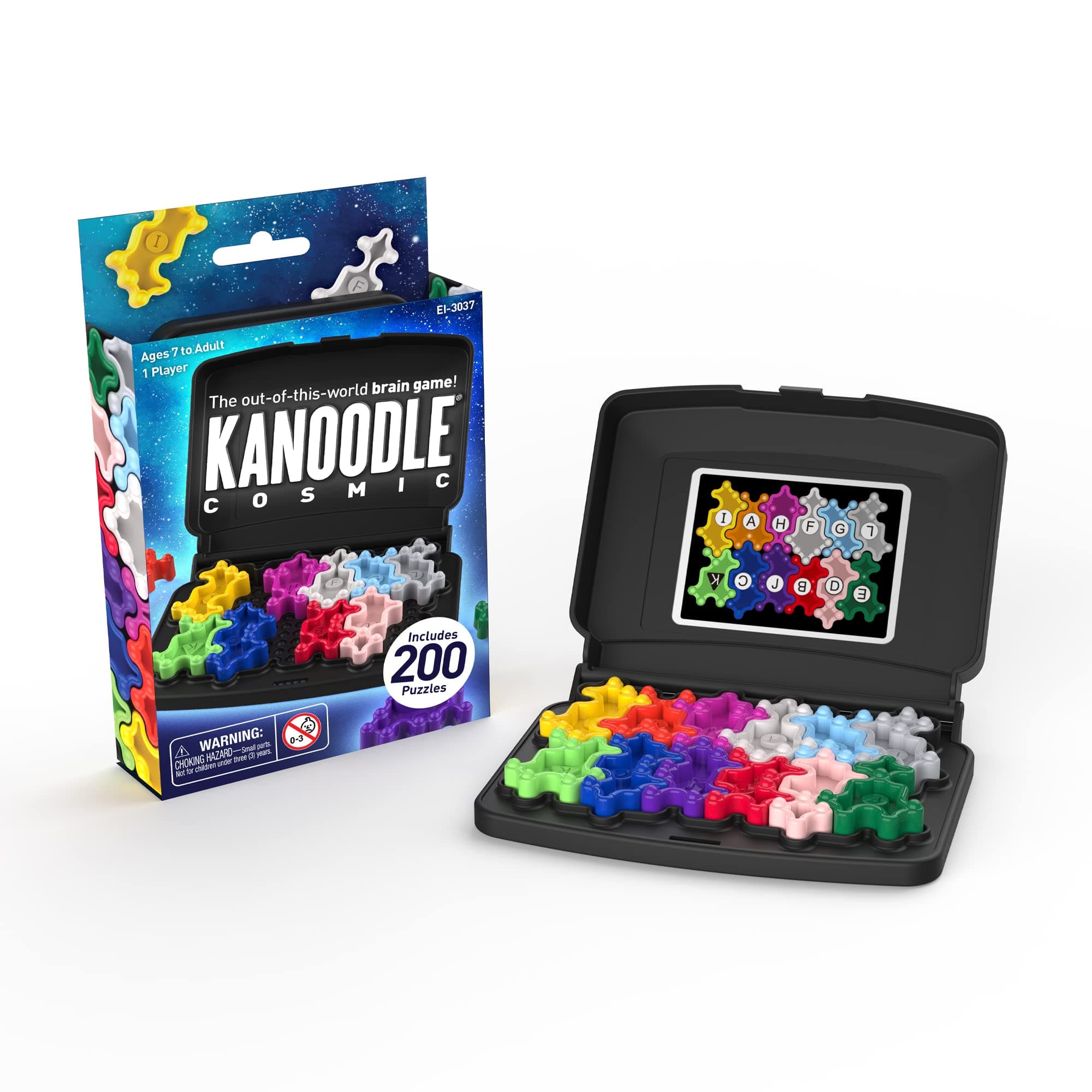 Educational Insights Learning Resources 3037 Kanoodle Cosmic-Brain Teaser Puzzle Challenge, Travel Games for Kids, Teens and Adults, Ages 7