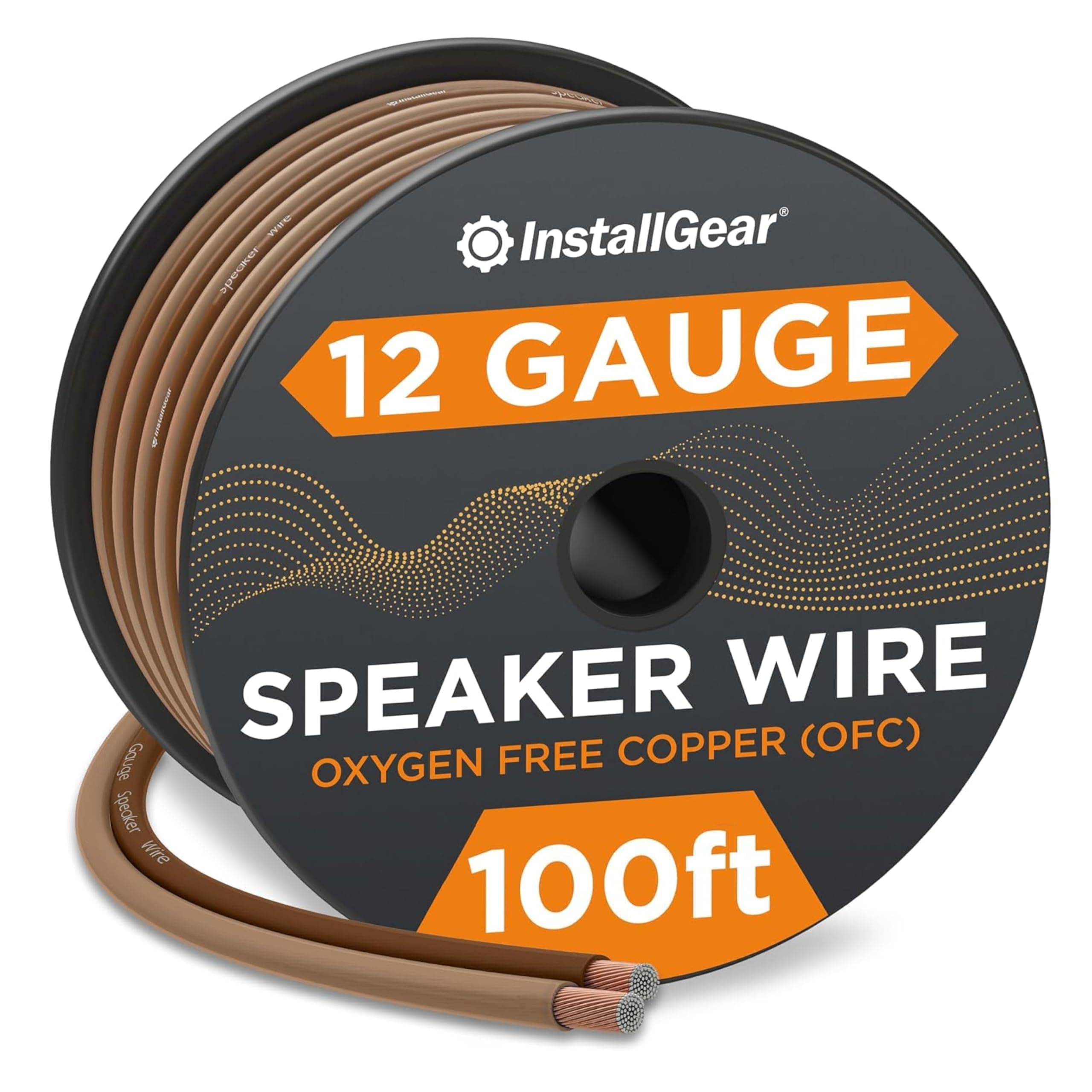 12 Gauge Speaker Wire - 99.9% Oxygen-Free Copper - True Spec and Soft Touch Cable (100-feet)