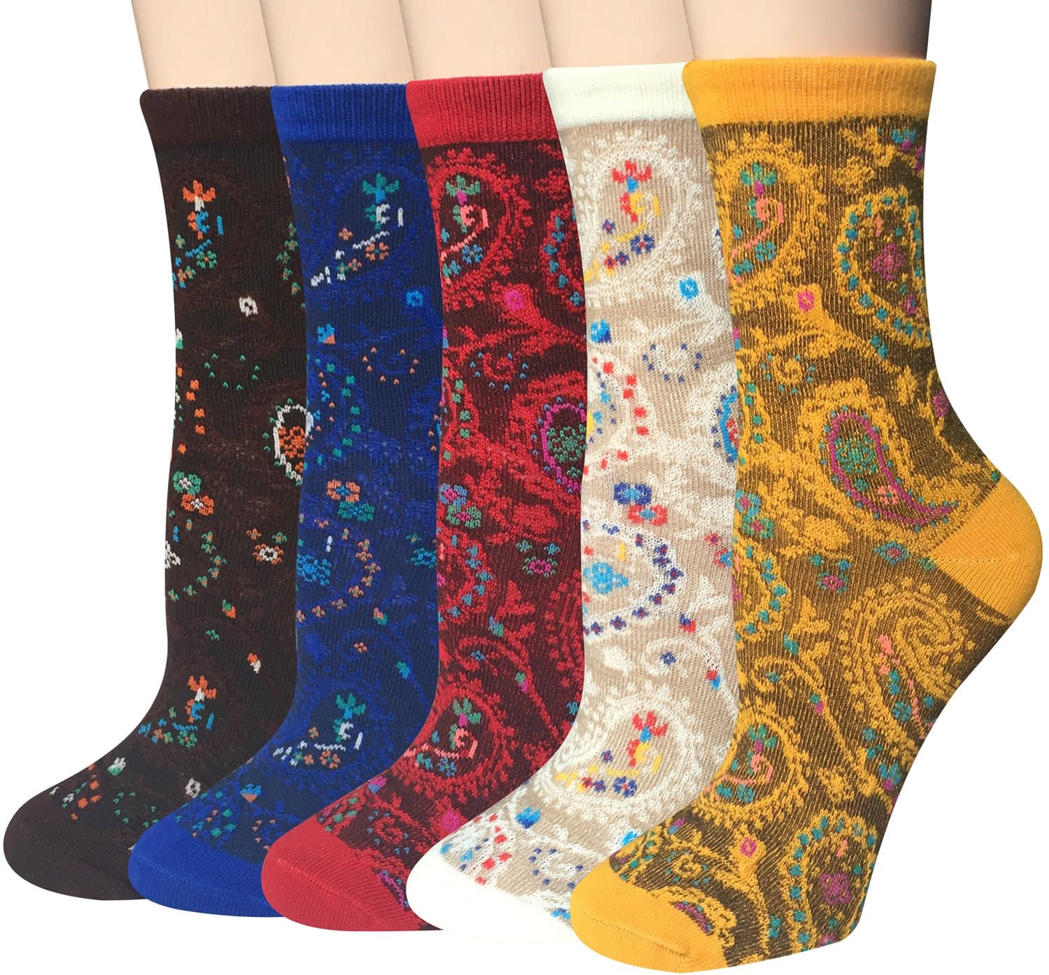 Chalier Womens Funny Socks Cozy Cute Printed Patterned Fun Socks Novelty Cat Dog Socks for Women