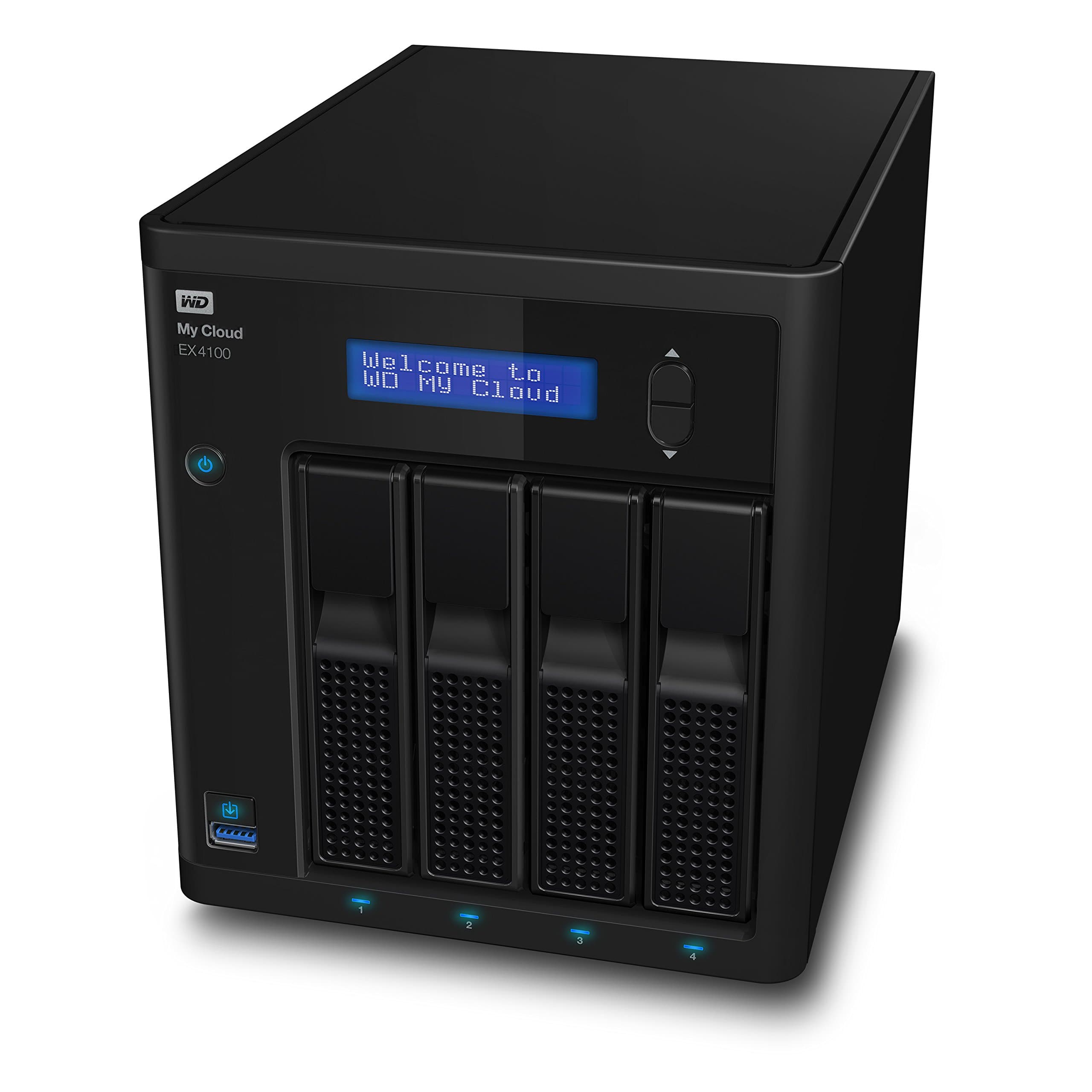 WD My Cloud EX4100 Expert Series 4-Bay Network Attached Storage Diskless, Black