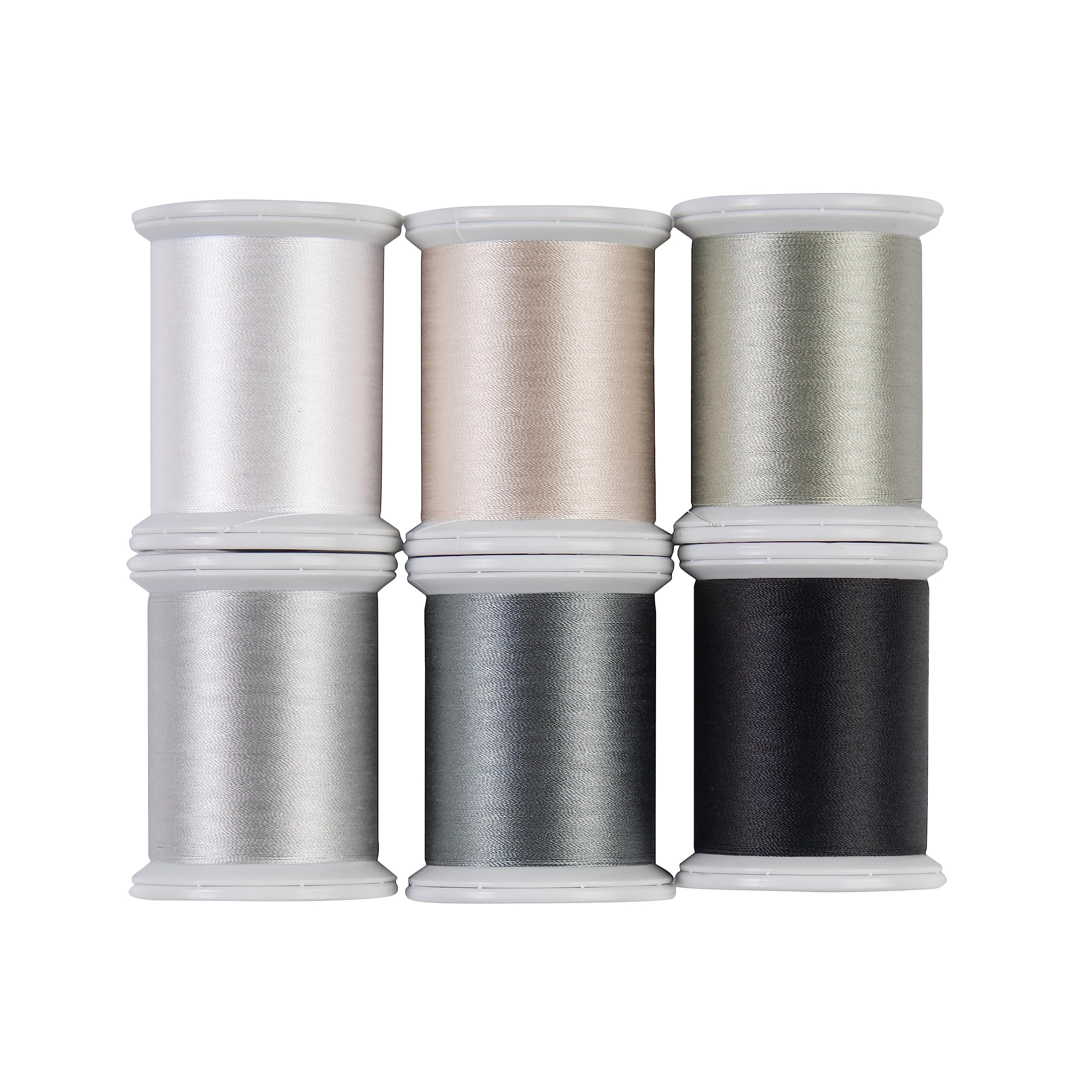 Kimono Silk Sewing Quilting Thread 220 Yard Spool 6-Pack (Neutral 2)